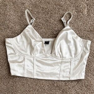 SHEIN Cream Satin Camisole Top